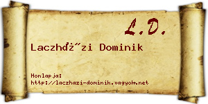 Laczházi Dominik névjegykártya